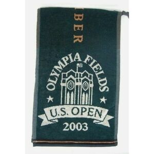 2003 US Open Olympia Fields Member Golf Towel NOS NEW Cotton Clip